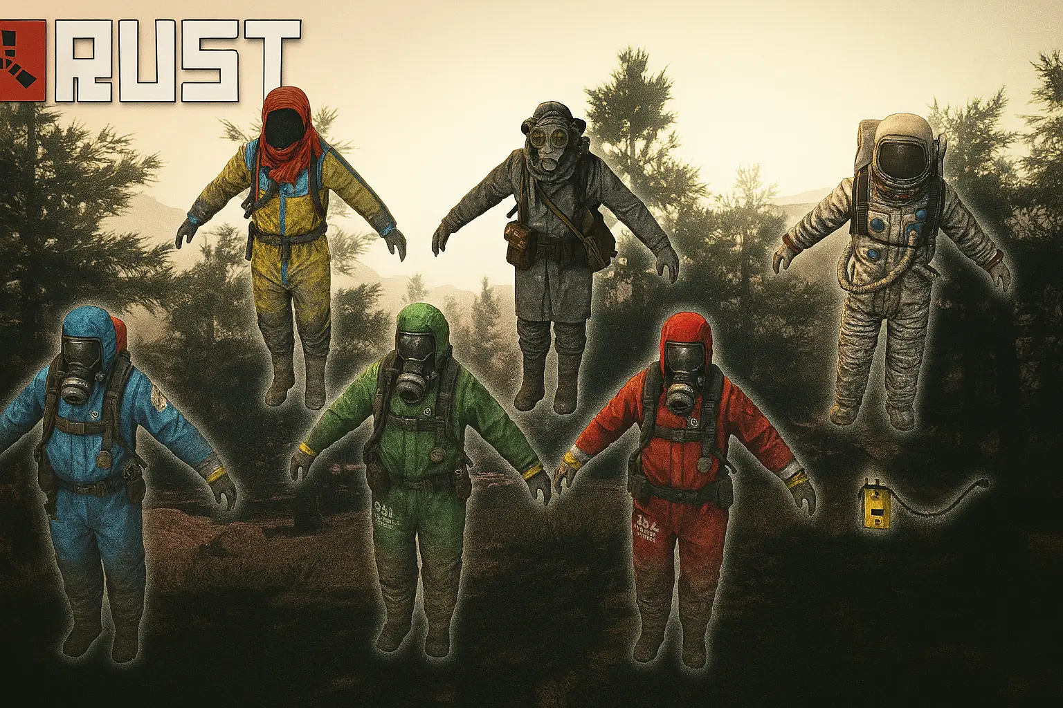 Все лучшие скины Хазмат в Раст 2025: история, цены и где их взять