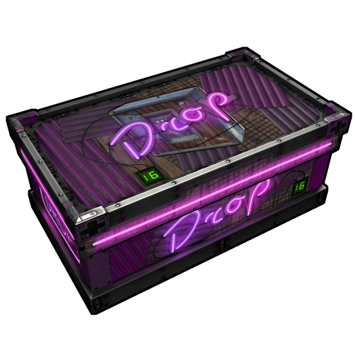 neon drop box storage rust