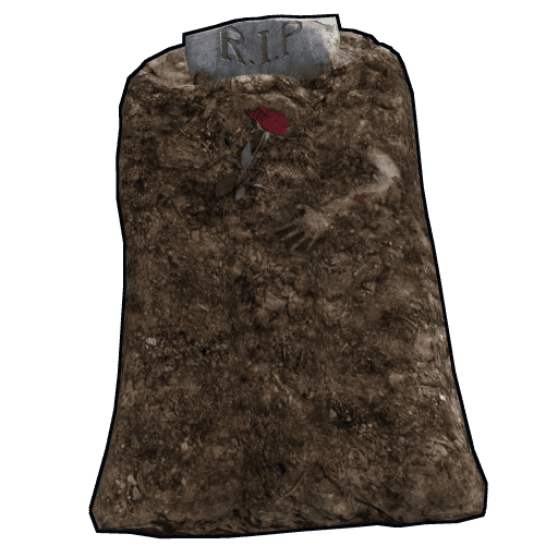 freshly dug grave rust