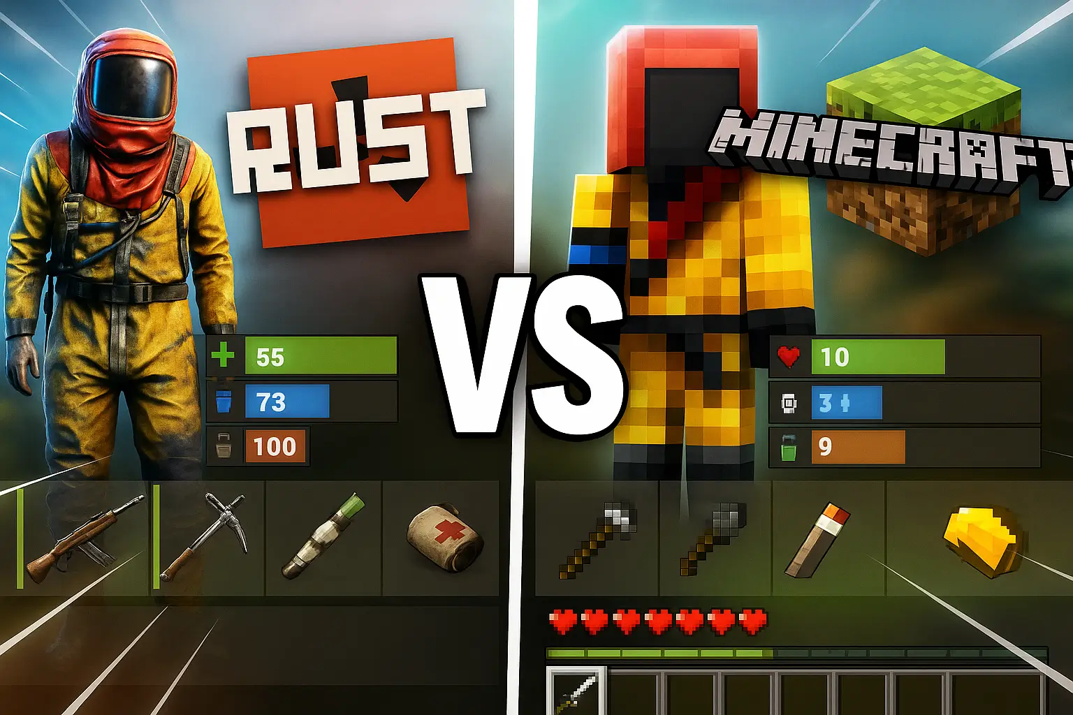 Раст Майнкрафт: выживание на максимум