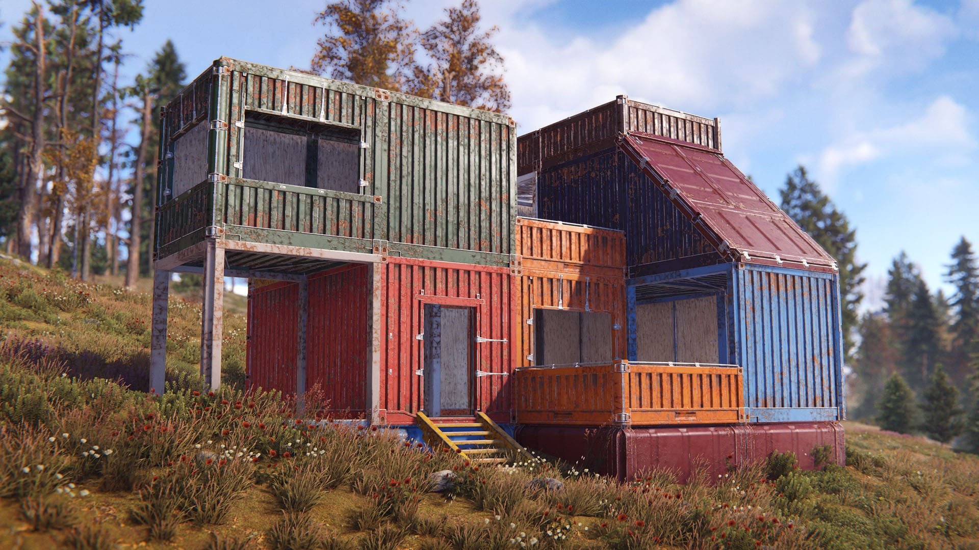 shipping container building rust